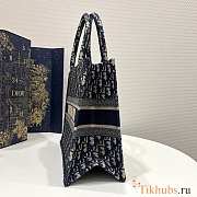 Dior Medium Book Tote Oblique Dark Blue 36.5cm - 4