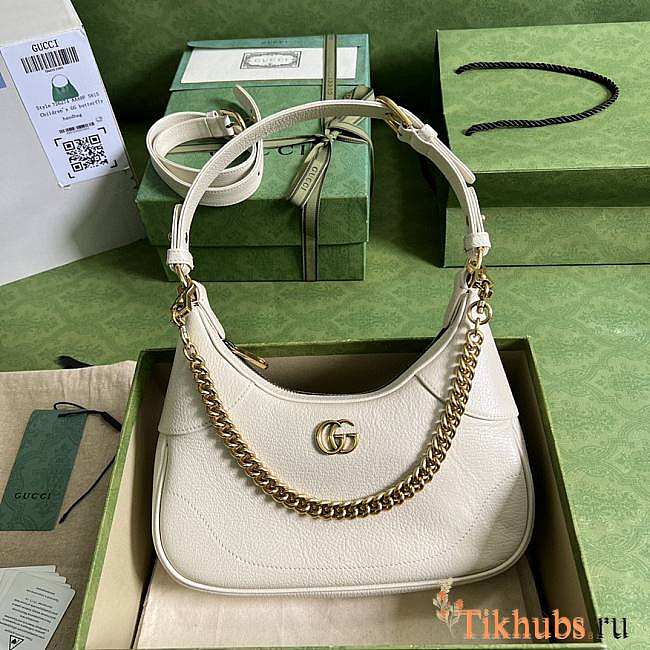 Gucci Aphrodite Small Shoulder Bag White 25x19x7cm - 1