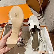 Hermes White Sandals Heel - 4