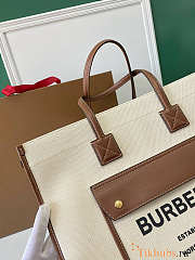 Burberry Medium Freya Tote Brown 40x16x30cm - 3