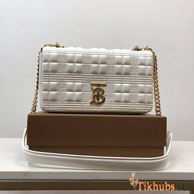 Burberry White Small Lola Bag 23x13x6cm - 1