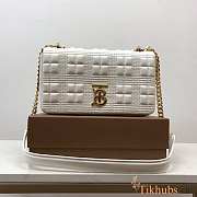 Burberry White Small Lola Bag 23x13x6cm - 1