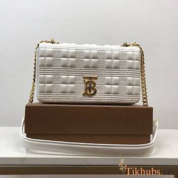 Burberry White Small Lola Bag 23x13x6cm