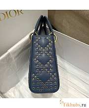 Dior Mini Lady Denim Blue Lucky Star 17 x 15 x 7 cm - 6