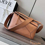 Loewe Small Puzzle Bag In Classic Calfskin Pecan Color 24x16.5x10.5cm - 1