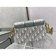 Dior Montaigne Box Bag Gray Oblique Jacquard 17.5 x 11.5 x 5 cm - 4