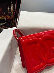 Dolce & Gabbana Patent leather DG Crossbody Bag Red 20x16x5.5cm - 6