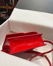 Dolce & Gabbana Patent leather DG Crossbody Bag Red 20x16x5.5cm - 5