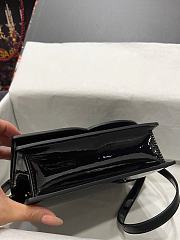 Dolce & Gabbana Patent leather DG Crossbody Bag Black 20x16x5.5cm - 6