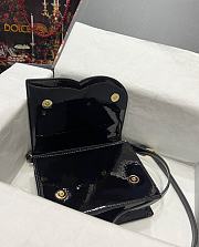 Dolce & Gabbana Patent leather DG Crossbody Bag Black 20x16x5.5cm - 4