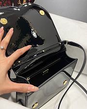 Dolce & Gabbana Patent leather DG Crossbody Bag Black 20x16x5.5cm - 3