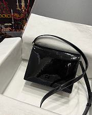 Dolce & Gabbana Patent leather DG Crossbody Bag Black 20x16x5.5cm - 2