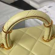 Chanel Small Vanity Case Lambskin bag Yellow 12.5 × 15 × 8 cm - 6