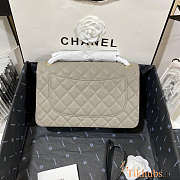 Chanel Flap Bag Jumbo Caviar Gray Gold 30cm - 5