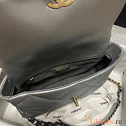 Chanel Large 19 Flap Bag Silver Gold Hardware 30cm - 6