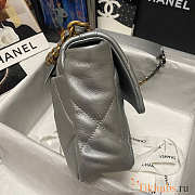 Chanel Large 19 Flap Bag Silver Gold Hardware 30cm - 5