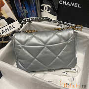 Chanel Large 19 Flap Bag Silver Gold Hardware 30cm - 4