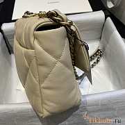 Chanel 19 Flap Bag Beige Gold Lambskin 26cm - 4