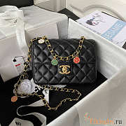 Chanel Mini Flap Bag Black 19x14.5x6.5cm - 1