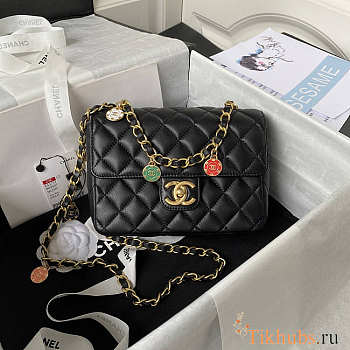 Chanel Mini Flap Bag Black 19x14.5x6.5cm