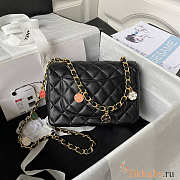 Chanel Mini Flap Bag Black 19x14.5x6.5cm - 5