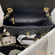 Chanel Mini Flap Bag Black 19x14.5x6.5cm - 4