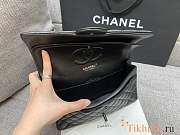 Chanel Flap Bag Black Lambskin Black Hardware 25cm - 4