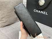 Chanel Flap Bag Black Lambskin Black Hardware 25cm - 5