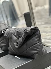 YSL Puffer Messenger Bag Nylon Black 34×27×12cm - 2