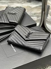 YSL Cassandre Flap Pouch Black 21×6×3cm - 4