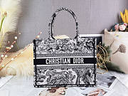 Dior Medium Book Tote Black Toile de Jouy 36x27.5x16.5cm - 1