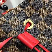 Louis Vuitton LV Neonoe MM Bag Damier Ebene Red 26 x 26 x 17.5 cm - 2