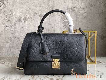 LV Madeleine S-lock MM Black Size 30 x 19.5 x 11 cm