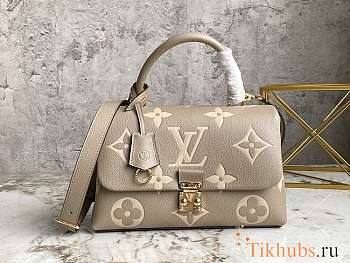 LV Madeleine S-lock MM Beige Size 30 x 19.5 x 11 cm