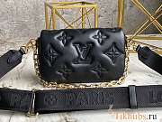 LV Wallet On Strap Black Size 20 x 12 x 6 cm - 1