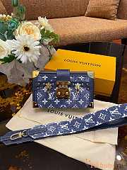 LV Petite Malle Denim Bag Blue M59717 20 x 12.5 x 5cm - 6