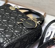 Dior Medium Lady Black Gold 24cm - 4