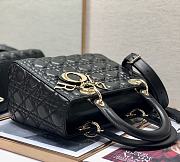 Dior Medium Lady Black Gold 24cm - 5