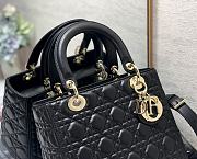 Dior Medium Lady Black Gold 24cm - 3