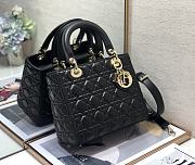 Dior Medium Lady Black Gold 24cm - 2