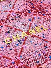 Chanel 22 Handbag Tweed Pink 35 × 37 × 7 cm - 2