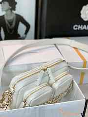 Chanel Camera Case Bag White 20.5x14.5x9cm - 2