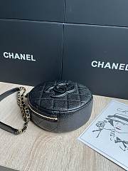 Chanel Small Vanity Case Caviar Gold Black 16x16x6.5cm - 6