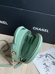 Chanel Small Vanity Case Caviar Gold Light Green 16x16x6.5cm - 2