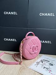 Chanel Small Vanity Case Caviar Gold Pink 16x16x6.5cm - 5