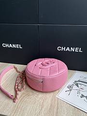 Chanel Small Vanity Case Caviar Gold Pink 16x16x6.5cm - 4