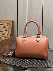 Celine Small Boston Cuir Triomphe Smooth Calfskin Brown 19.5 x 14 x 11 cm - 4