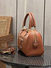 Celine Small Boston Cuir Triomphe Smooth Calfskin Brown 19.5 x 14 x 11 cm - 3