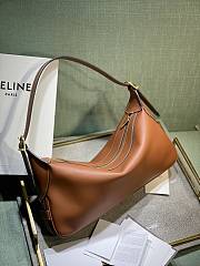 Celine Medium Romy In Supple Calfskin Safari Brown 34x16x5cm - 5