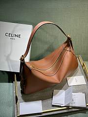 Celine Medium Romy In Supple Calfskin Safari Brown 34x16x5cm - 3